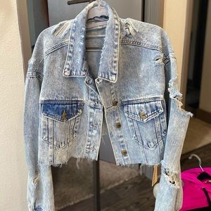 Denim Crop Jacket
